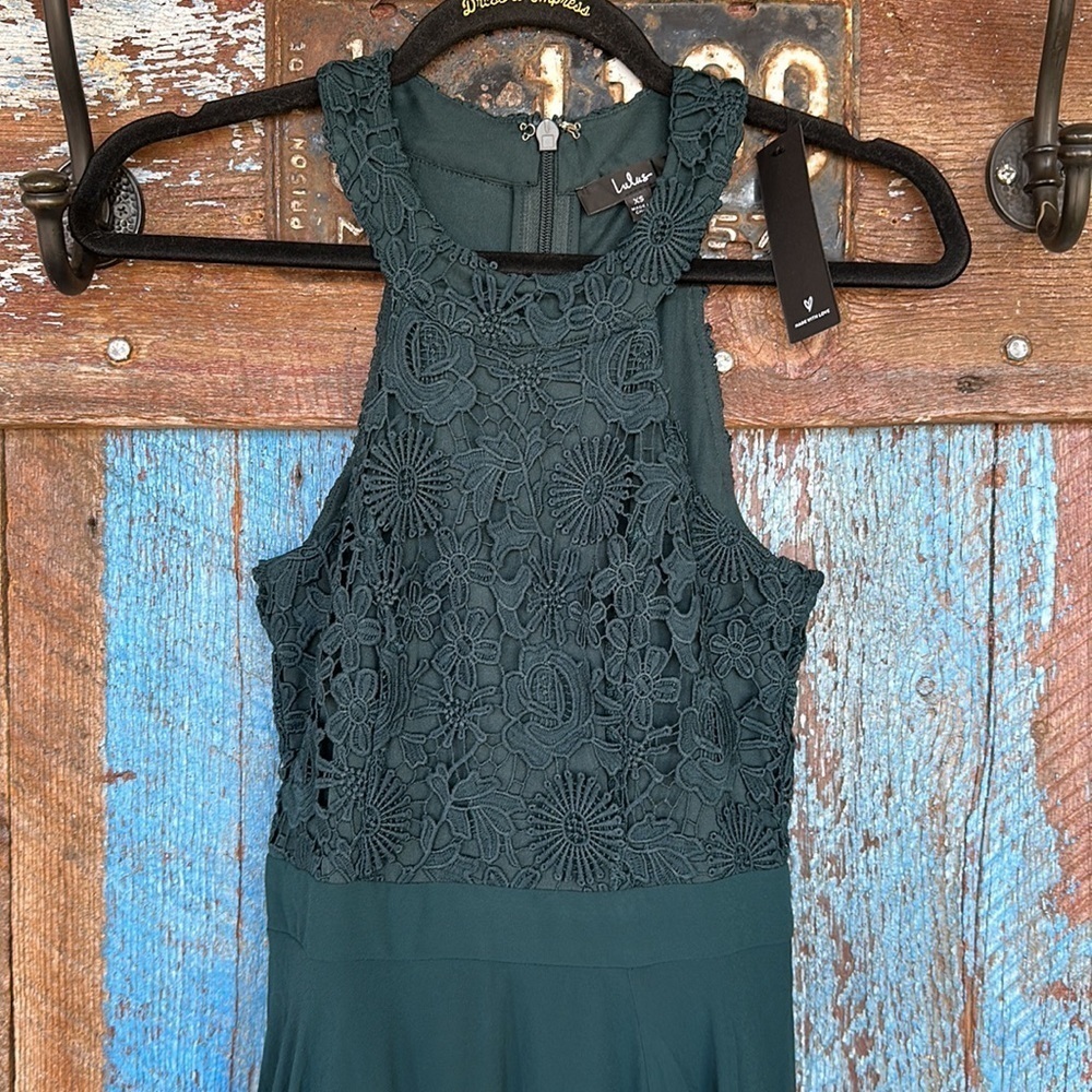 NWT Lulus Green Maxi Dress Size XS - Picture 3 of 7